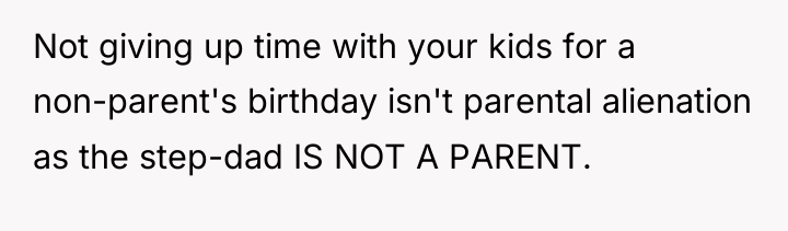 Not giving up time with your kids for a non-parent's...