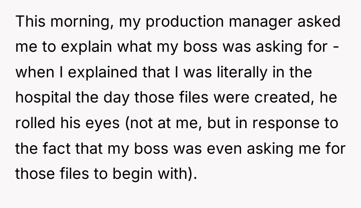 This morning, my production manager asked me to explain what...