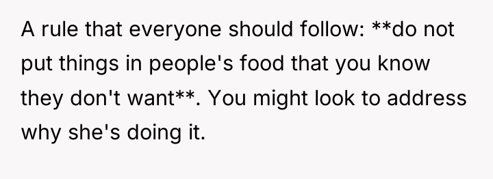 A rule that everyone should follow: **do not put things...
