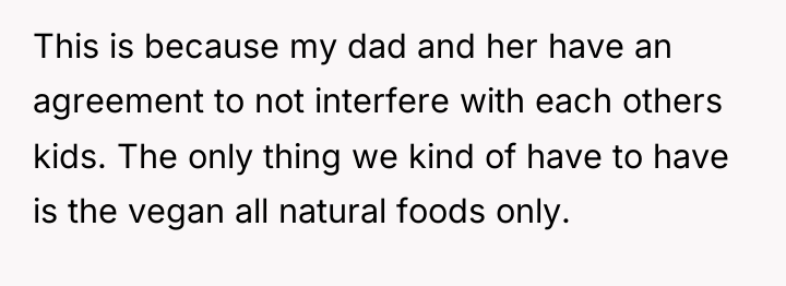 This is because my dad and her have an agreement...