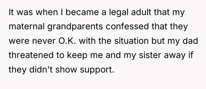 It was when I became a legal adult that my...