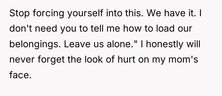 Stop forcing yourself into this. We have it. I don't...