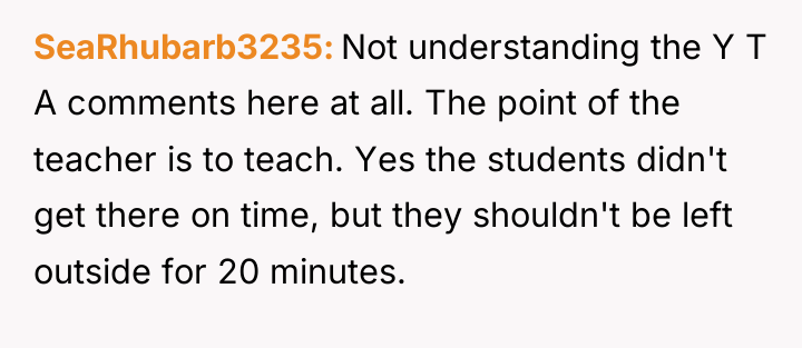 SeaRhubarb3235 Not understanding the Y T A comments here at...