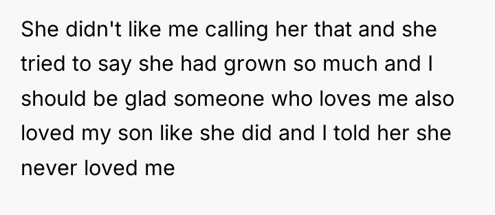 She didn't like me calling her that and she tried...