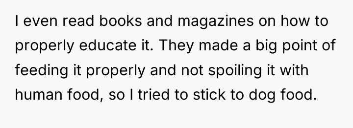 I even read books and magazines on how to properly...