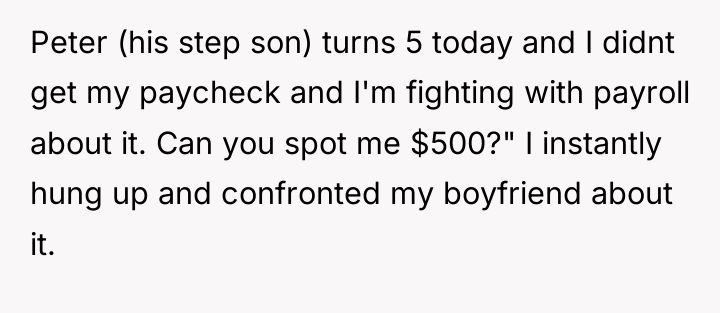 Peter (his step son) turns 5 today and I didnt...