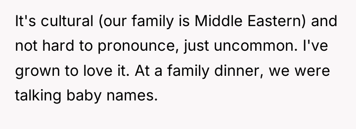 It's cultural (our family is Middle Eastern) and not hard...
