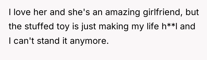 I love her and she's an amazing girlfriend, but the...