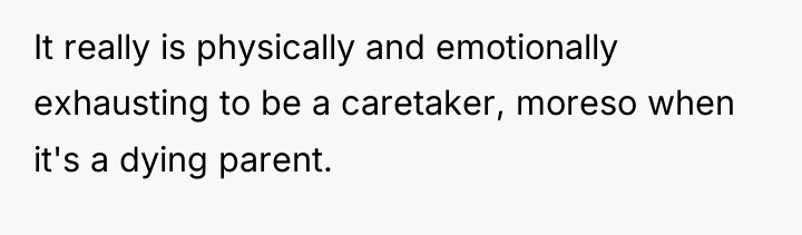 It really is physically and emotionally exhausting to be a...