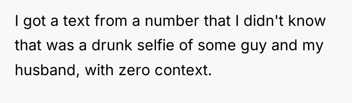 I got a text from a number that I didn't...