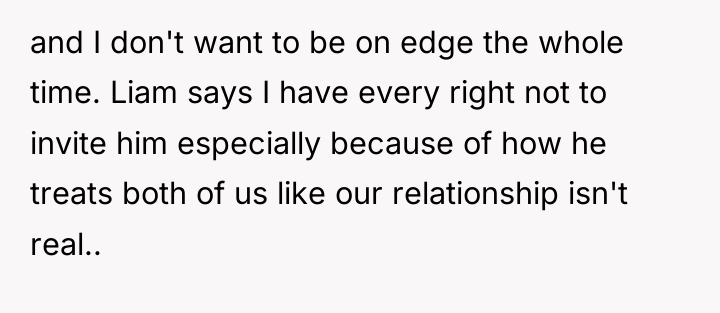 and I don't want to be on edge the whole...