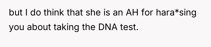 but I do think that she is an AH for...