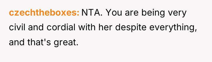 czechtheboxes NTA. You are being very civil and cordial with...
