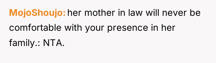 MojoShoujo her mother in law will never be comfortable with...