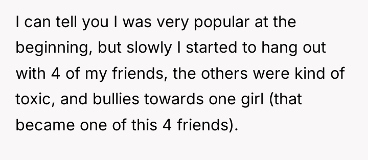 I can tell you I was very popular at the...