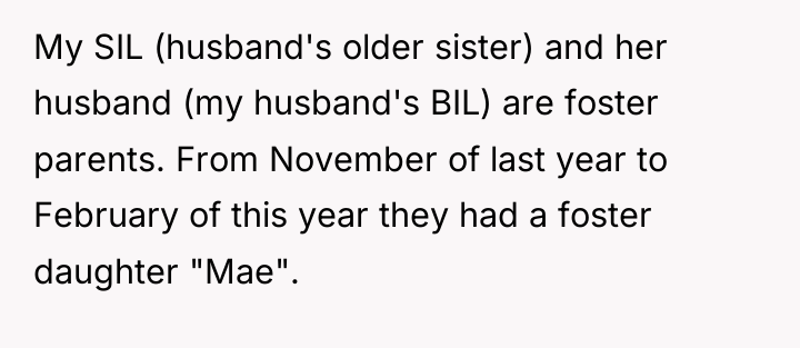 My SIL (husband's older sister) and her husband (my husband's...