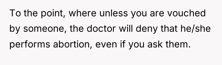 To the point, where unless you are vouched by someone,...