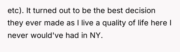 etc). It turned out to be the best decision they...
