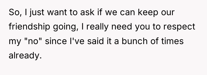 So, I just want to ask if we can keep...