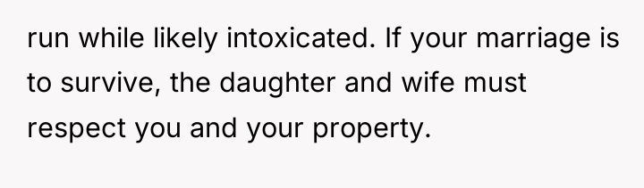 run while likely intoxicated. If your marriage is to survive,...