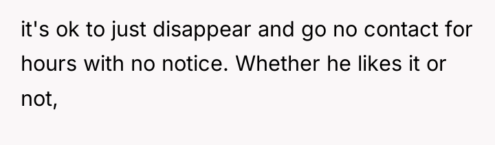 it's ok to just disappear and go no contact for...