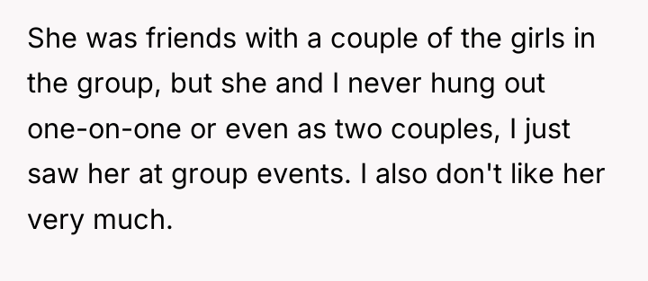 She was friends with a couple of the girls in...