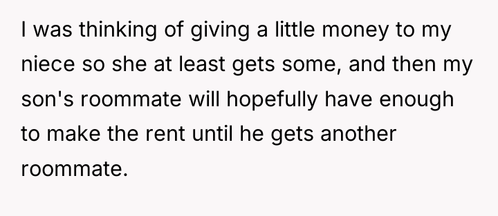 I was thinking of giving a little money to my...