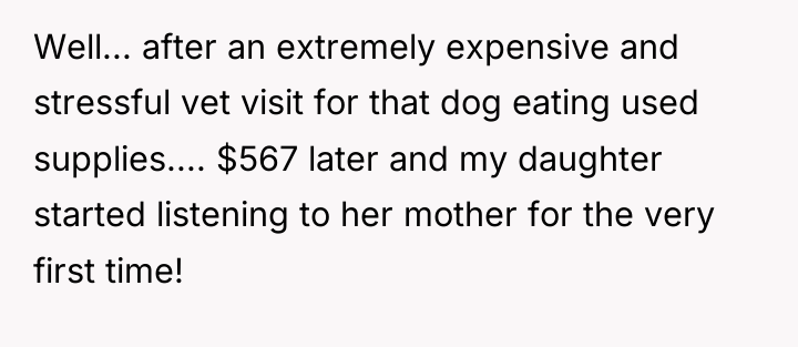 Well... after an extremely expensive and stressful vet visit for...