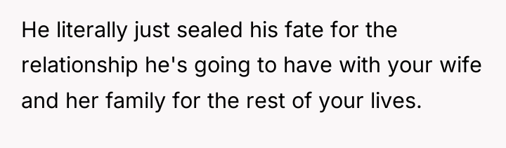 He literally just sealed his fate for the relationship he's...