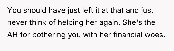 You should have just left it at that and just...