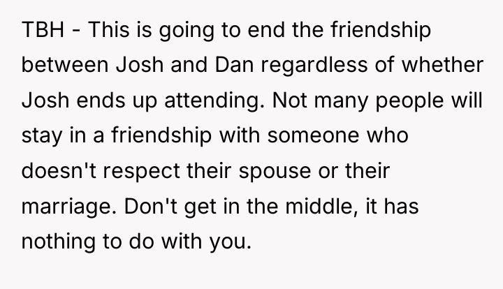 TBH - This is going to end the friendship between...