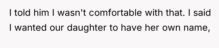 I told him I wasn't comfortable with that. I said...
