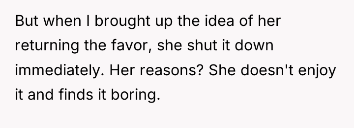 But when I brought up the idea of her returning...