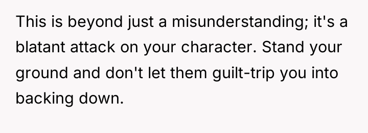 This is beyond just a misunderstanding; it's a blatant attack...