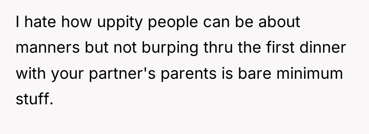 I hate how uppity people can be about manners but...