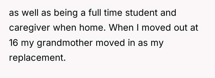 as well as being a full time student and caregiver...