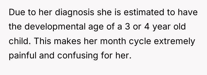 Due to her diagnosis she is estimated to have the...
