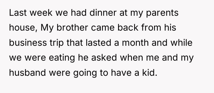 Last week we had dinner at my parents house, My...