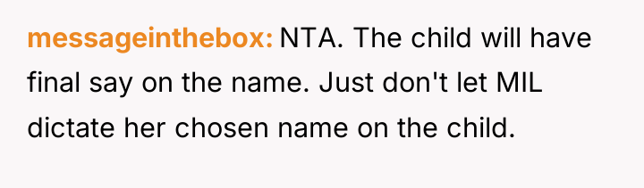 messageinthebox NTA. The child will have final say on the...