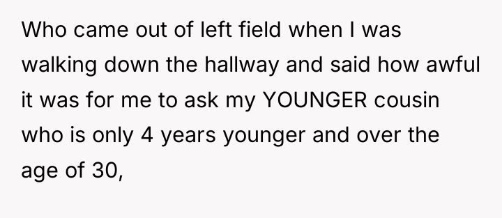 Who came out of left field when I was walking...