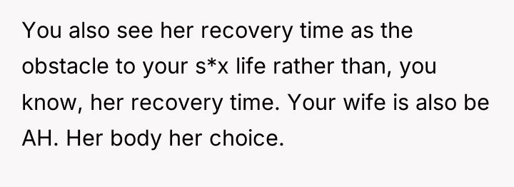 You also see her recovery time as the obstacle to...