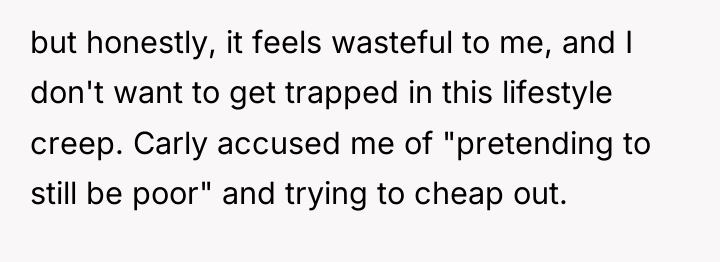 but honestly, it feels wasteful to me, and I don't...