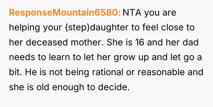 ResponseMountain6580 NTA you are helping your (step)daughter to feel close...