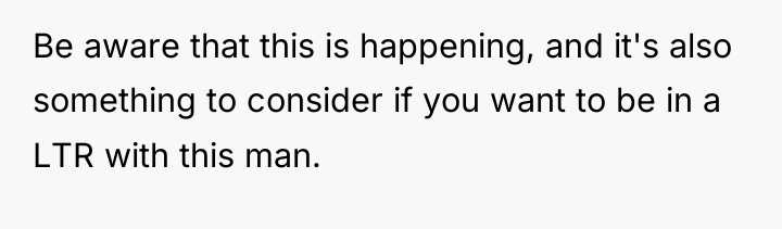Be aware that this is happening, and it's also something...