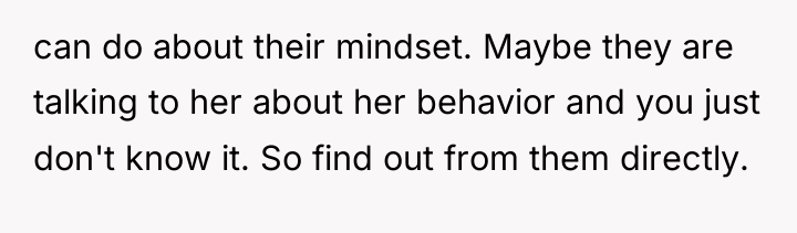 can do about their mindset. Maybe they are talking to...