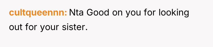 cultqueennn Nta Good on you for looking out for your...