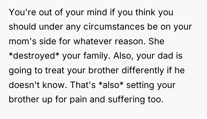 You're out of your mind if you think you should...