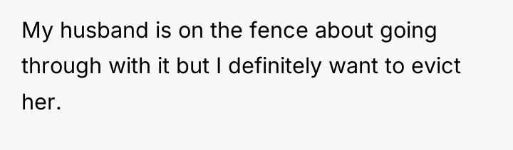 My husband is on the fence about going through with...