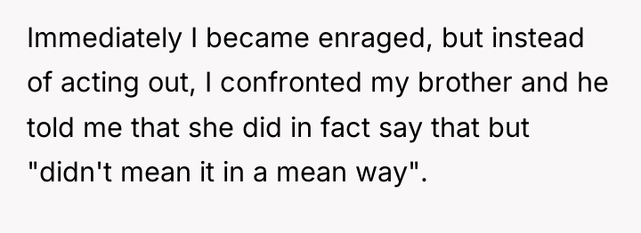 Immediately I became enraged, but instead of acting out, I...