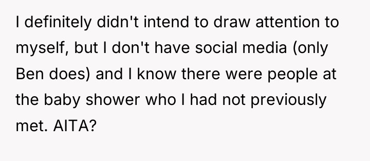 I definitely didn't intend to draw attention to myself, but...